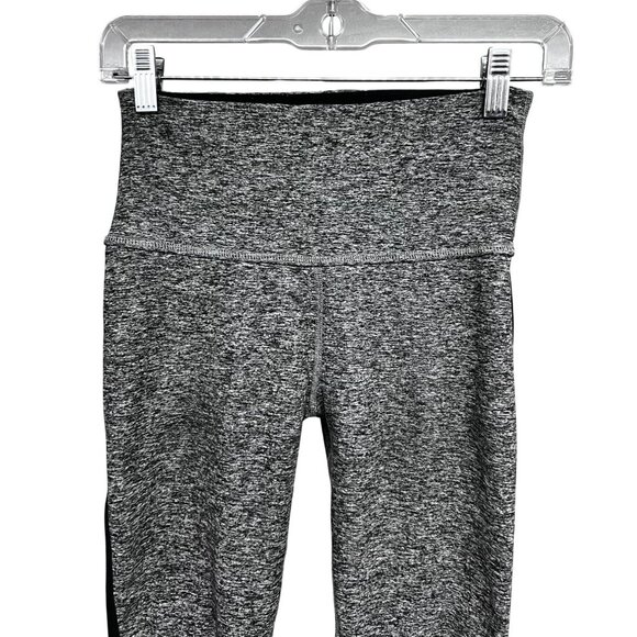 Beyond Yoga Spacedye Caught in the Midi High Waist Heather Gray Black Leggings M - Picture 5 of 9
